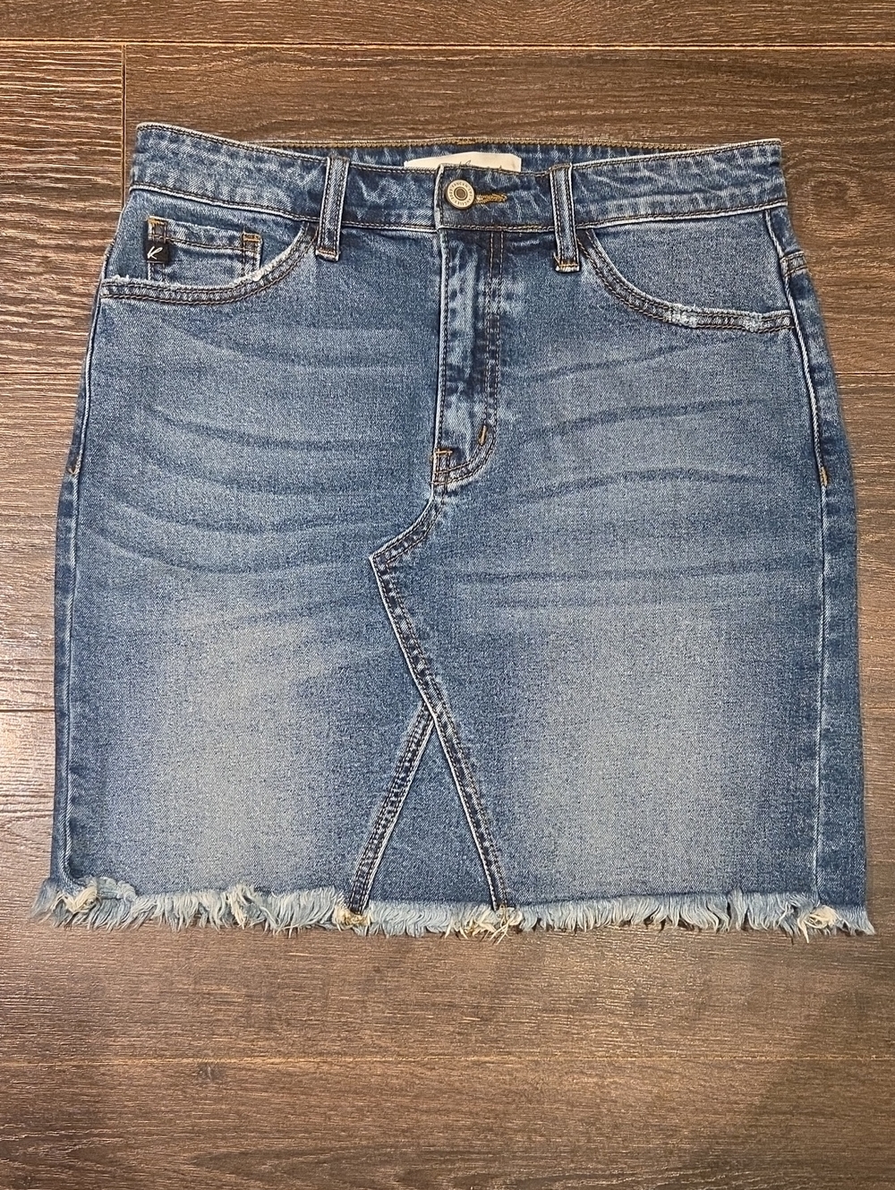 ❤️ KANCAN STRETCH DENIM MINI SKIRT / JEAN SKIRT, MEDIUM